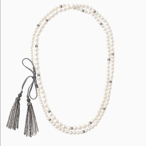 Stella & Dot Mara Pearl Rope Lariat Necklace - Picture 3 of 4